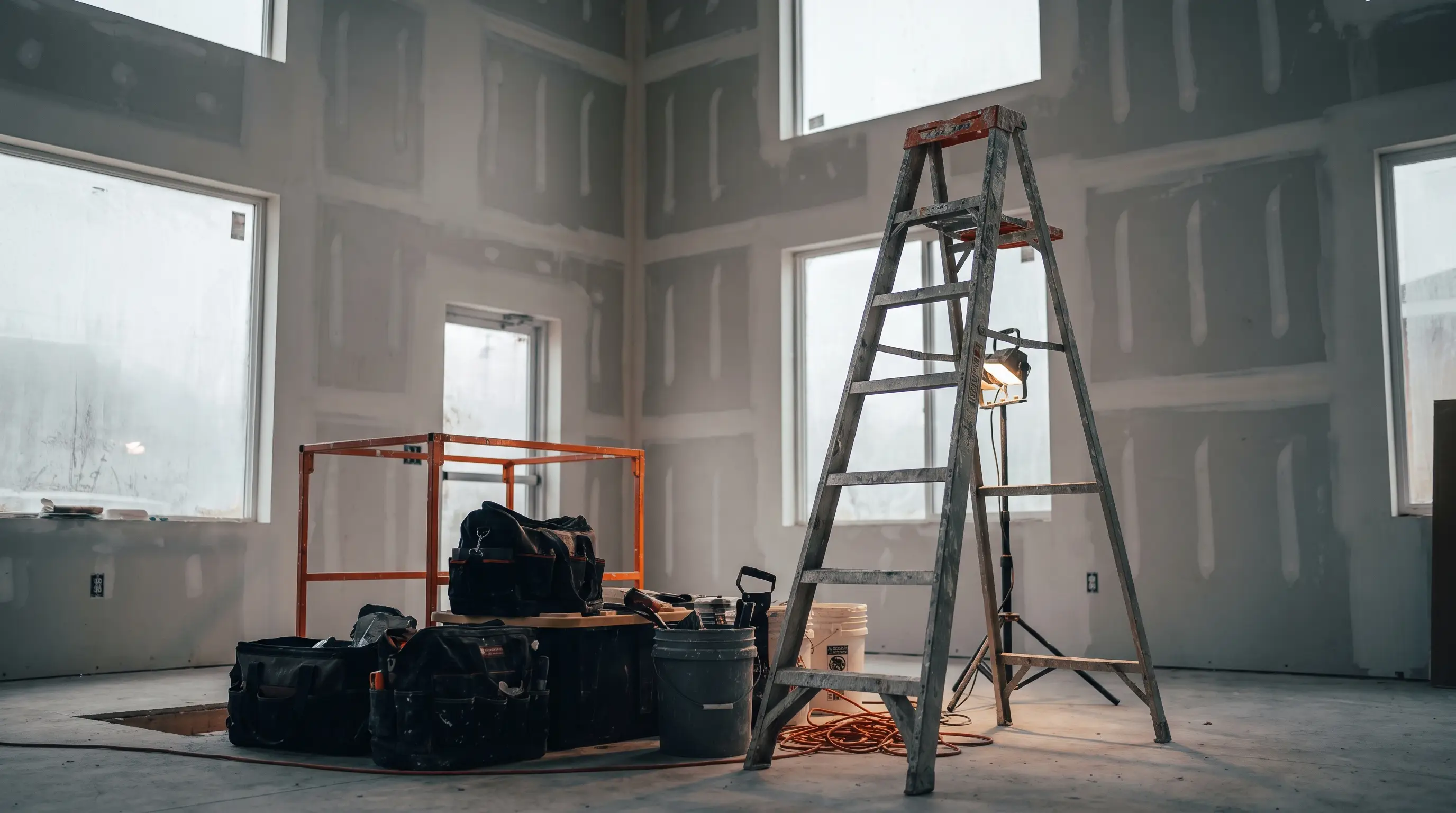 Construction crew on a jobsite
